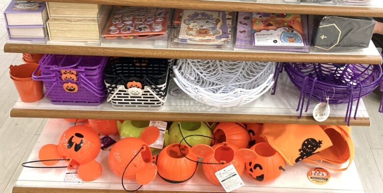 ハロウィンかご、バケツ、箱