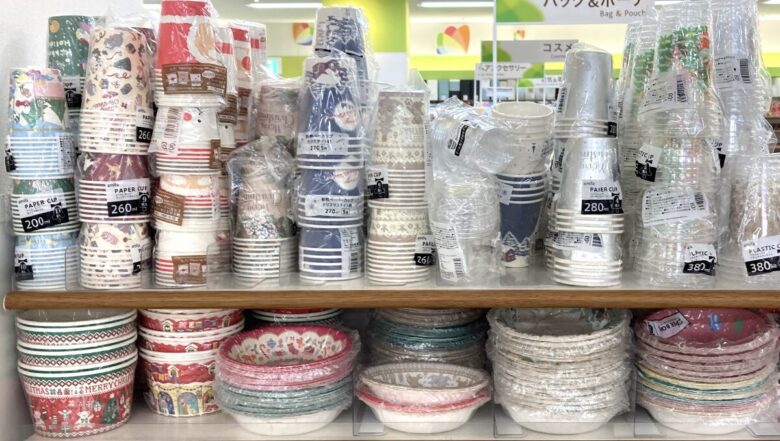 クリスマス紙皿、紙コップ