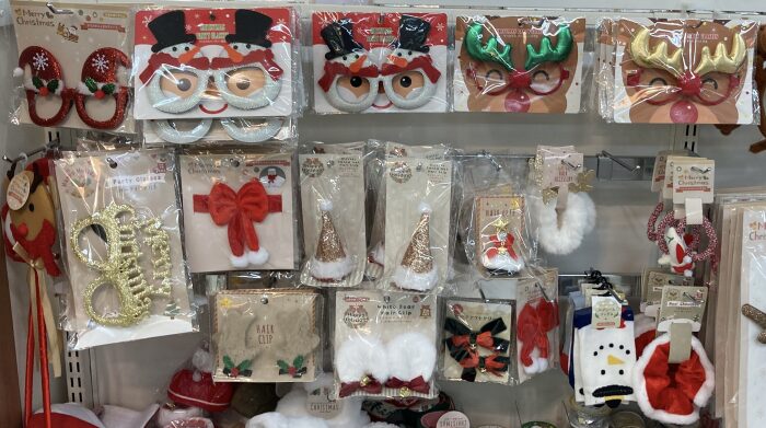 クリスマスメガネ、アクセサリー等