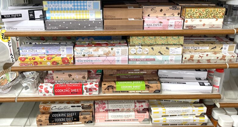 ワックスペーパー、クッキングシート
